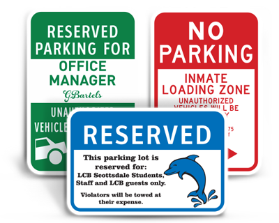 Custom Parking Signs