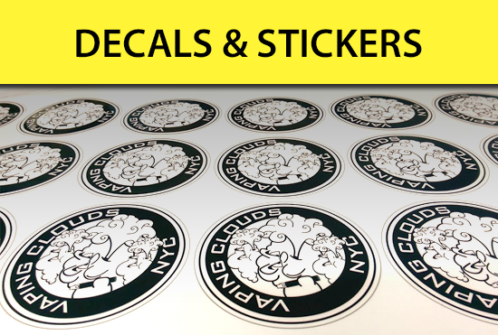 Custom stickers and decals - die cut, vinyl, weather proof