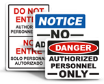 Keep Away Signs